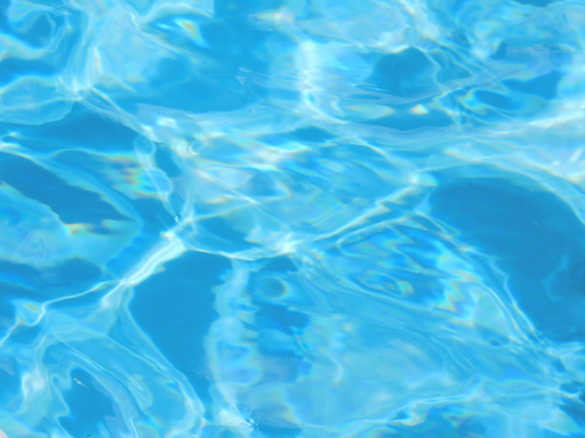 Sparkling pool water